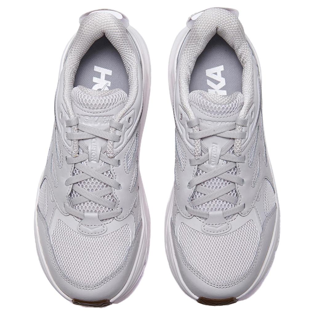 HOKA Clifton L Nimbus Cloud White Men Sneakers Grey 1160050-NCWT