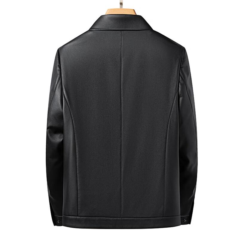 Yalu Men's Autumn/Winter Lapel Leather Jacket