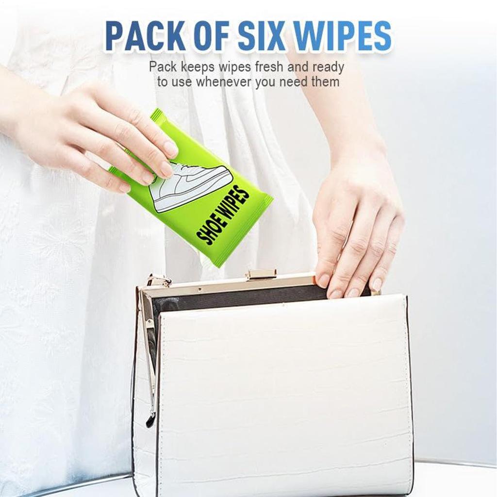 3 Bag Disposable Shoes Clean Wipes Portable White Shoes Cleaning Care Wipes Sneakers Cleaning Quick Wet Wipe Removal Stains