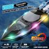 2.4GHz Remote Control Boat 30KM H High Speed Remote Controlled Speedboat Water Cooling Protection Low Power Reminder