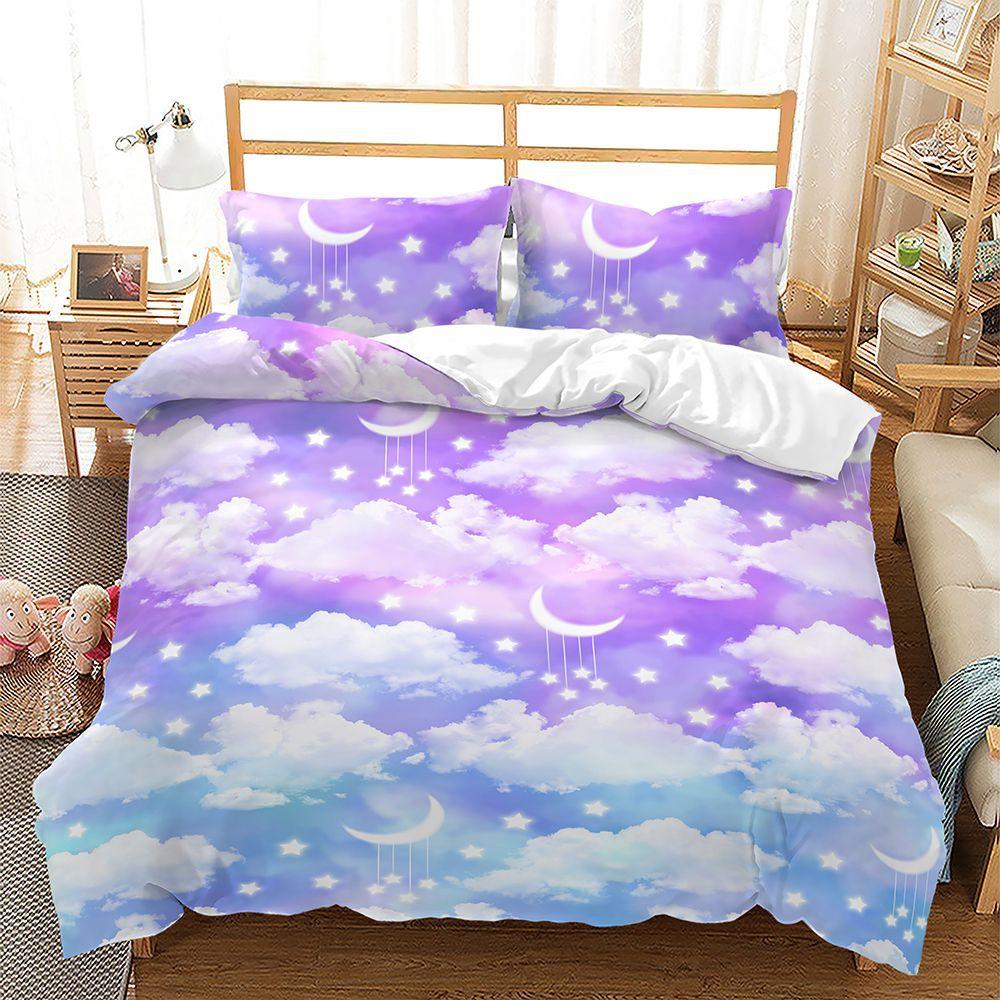 

Комплект для цифровой 3D-печати трехкомпонентного пододеяльника Gradual Change Cloud Bed 135 * 200 (two-piece set) 90g