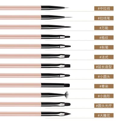 Pędzelek do paznokci żelowych UV Liner Długopis do malowania DIY Manicure Pędzel do rysowania akrylem do zdobienia paznokci Wskazówki do paznokci Narzędzie do malowania