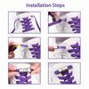 1 Pair/2 Pair No-Tie Sport Shoe Laces for Sneakers Classic Flat Elastic Press Lock Shoelaces One Size Fits All Adults and Kids