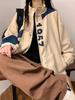 Women's Stand Collar Sports Jacket, Spring & Autumn 2023, Casual Outdoor Mountaineering, Trendy Loose American Baseball Style