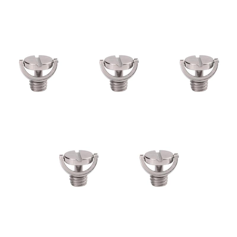 D Shaped 1/4 3/8 Inch Camera Mounting Screw Metal Quick Release Plate Adapter For Tripods Photography Equipment Fixation