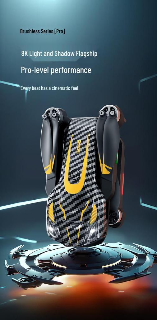 Brushless Optical Flow Positioning Drone with Intelligent Obstacle Avoidance and HD Camera, Long Battery Life, Remote Control Quadcopter.