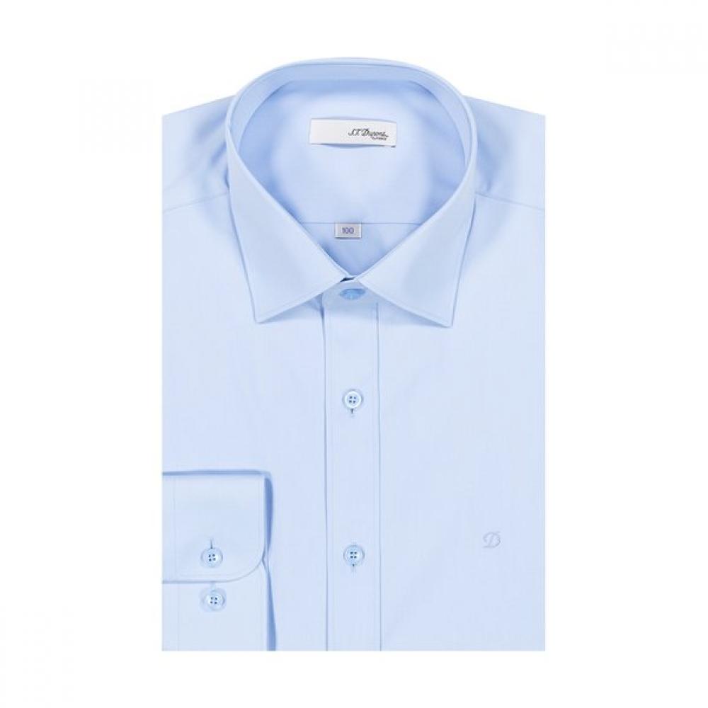 S.T. Dupont 24 F W Эластичная твиловая рубашка с длинным рукавом, узкий крой se4Fm21ls311sbu 105