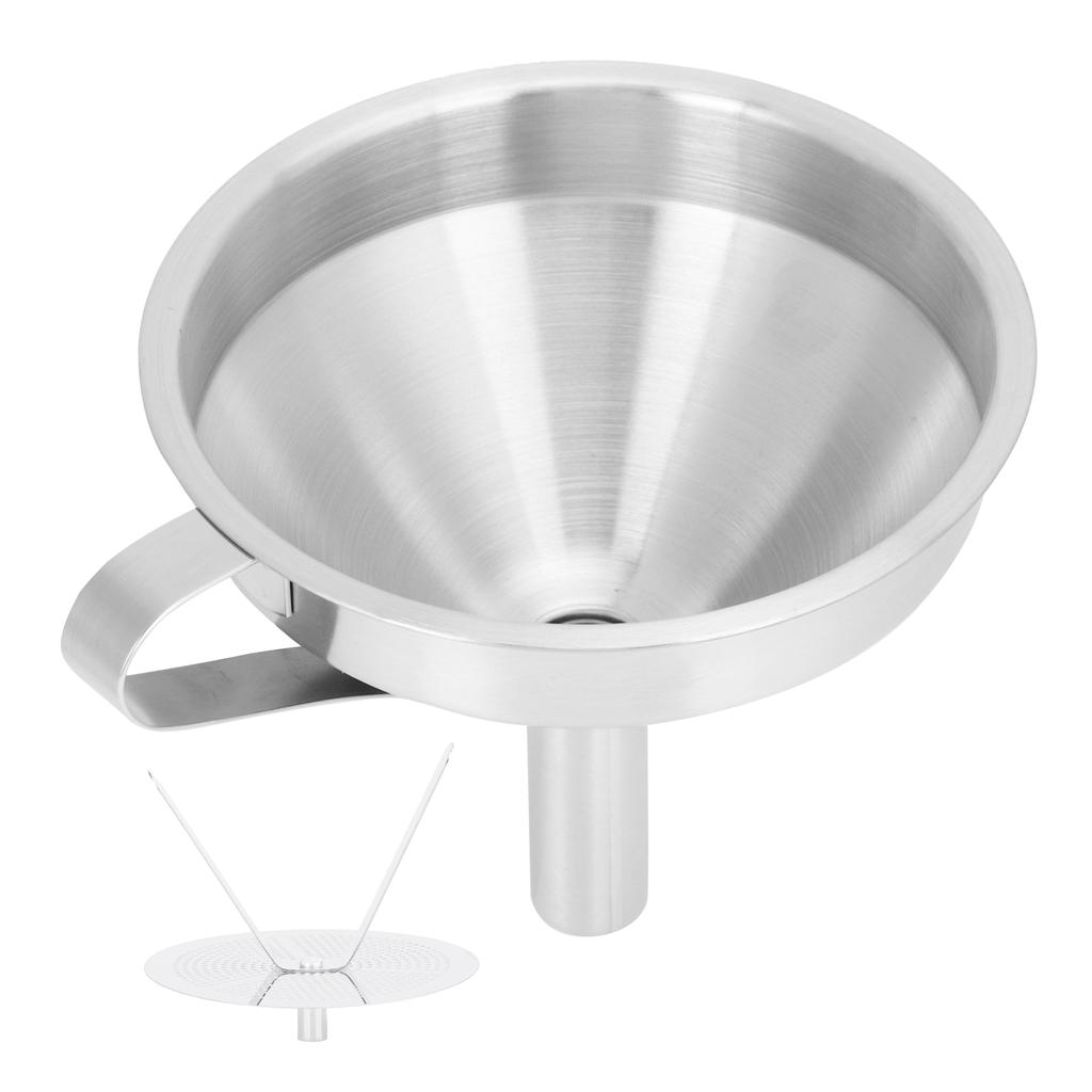 304 Stainless Steel Filling Funnel Separatory Oil Beer Coffee Water Liquid Funnel Kitchen ToolLarge