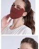 Yuyue Xiangyunsha Silk UV-Protective Women's Mask - Double Layer, Mulberry Silk, Eye Corner Protection, Light Luxury for Summer.