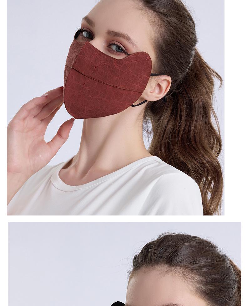 Yuyue Xiangyunsha Silk UV-Protective Women's Mask - Double Layer, Mulberry Silk, Eye Corner Protection, Light Luxury for Summer.