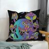 Fantasy Mushroom pattern Doublesided Printed pillow cover Short plush Suitable living rooms bedrooms sofas throw cushion cover