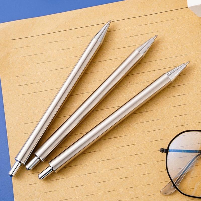6Pieces Retractable Ballpoint Pen Office Writing Pen Signature Pen Smooth To Write Guest Sign In Pen for Hotel Reception