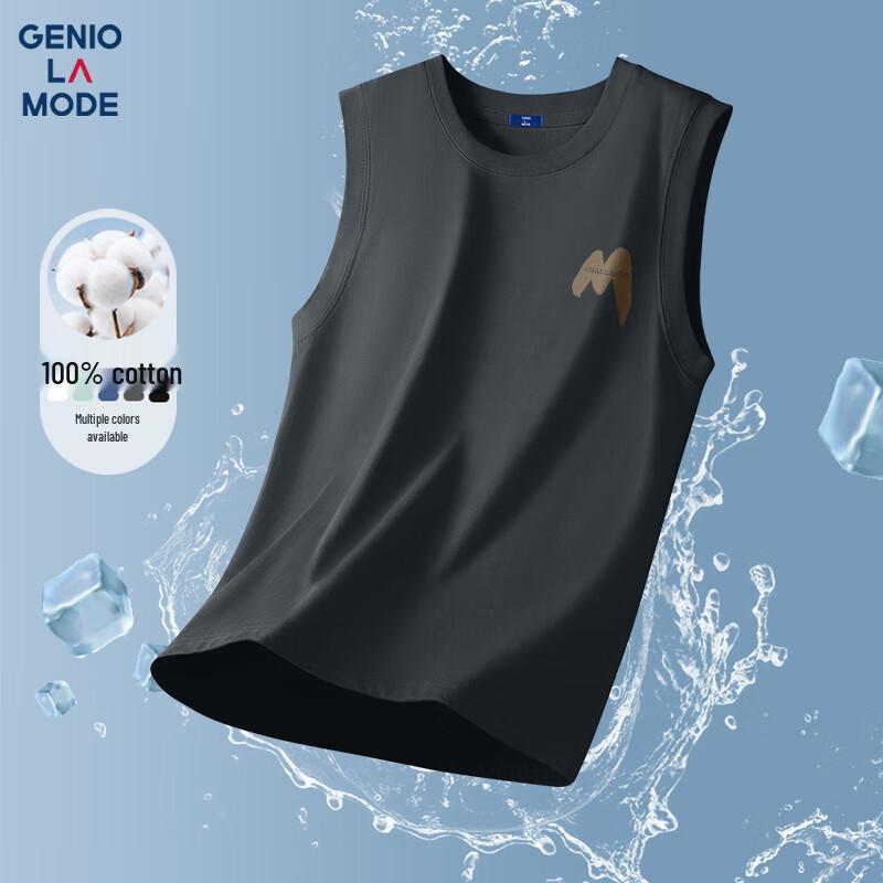 Мужская дышащая хлопковая майка-жилет 3XL