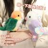 Schattige Papegaai Handpop Pluche Speelgoed Snap Armband Rugzak Bedeltje Cartoon Vogel Poppetje Accessoire Voor Meisjes Winkel Decoratie