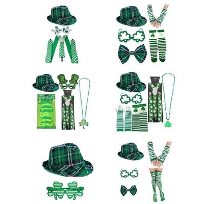 Irlandzki Makijaż Up Party Kostium Kostium na Dzień Świętego Patryka Akcesorium dla Mężczyzn Kobiet Halloween Cosplay Irlandzki Festiwal Świętowanie