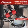 Radikal RK72120L Mini for motorcycle security chain 120 cm long with for bikes U-lock discs, Ø10 loop, anti-theft