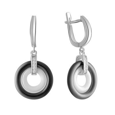 Silver Earrings with Ceramics (2068877)