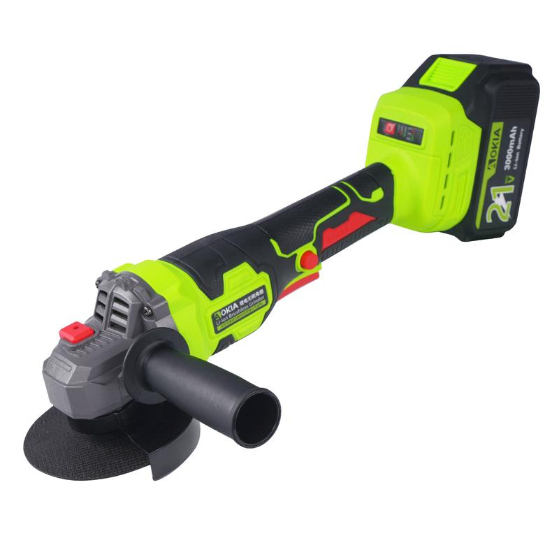 AOKIA 21V Cordless Brushless Angle Grinder CN plug (adapter included)