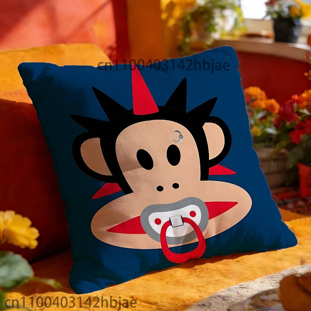 Monkey P-PaulS F-Frank Pillowcases Bedroom Living Room Sofa Home Decor Polyester Cushion Cover with Zipper