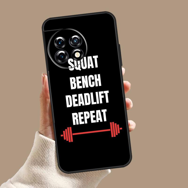 Bodybuilding Gym Fitness Quotes Case For OnePlus Nord 5 CE 4 3 Lite N20 N30 OnePlus 15 13 12 11 8 9 10 Pro 12R 13T 13R Cover