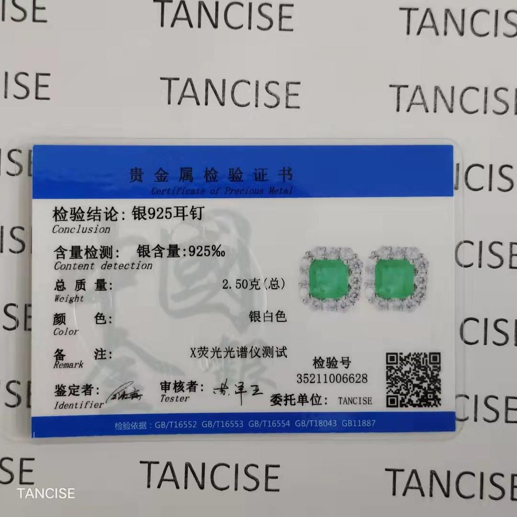 Lindon 925 Sterling Silver Zircon Geometry Earrings Women Vintage  Jewelry Delicate  Ear Studs Female Anniversary Gift