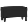 Black Bench 70 X 35 X 41 Cm Microfiber Fabric