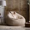 Cotton Linen Striped Washable Bean Bag Sofa for Living Room