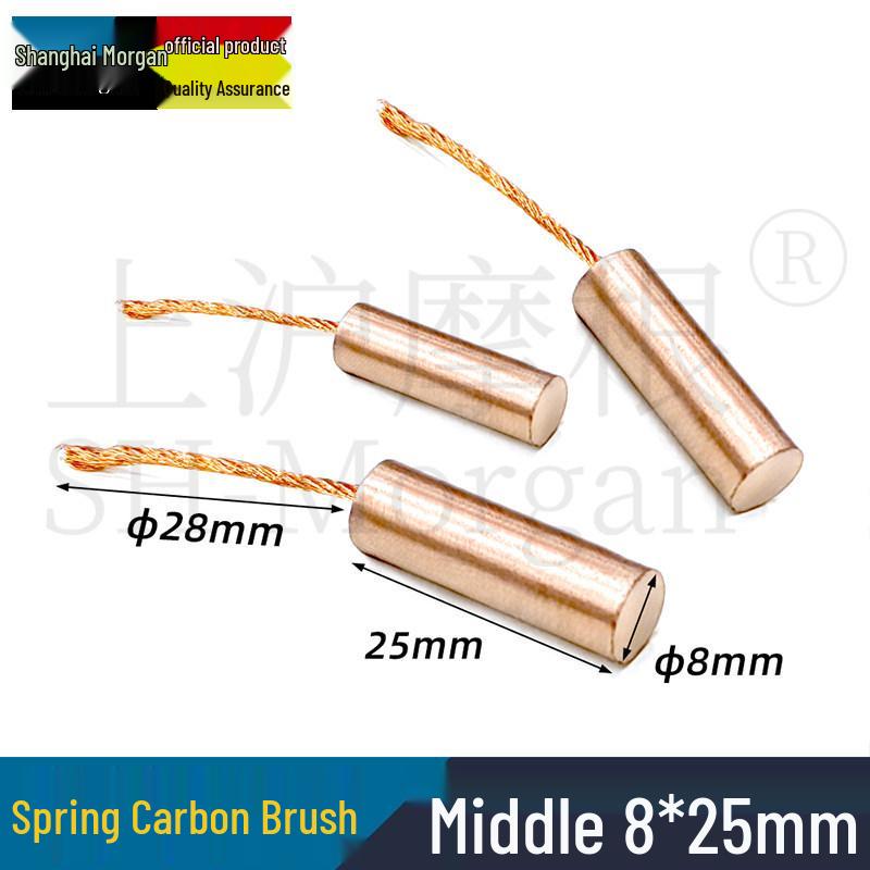 Cylindrical Clutch Carbon Brush Copper Round Screw Rod 6x38 8x30/40