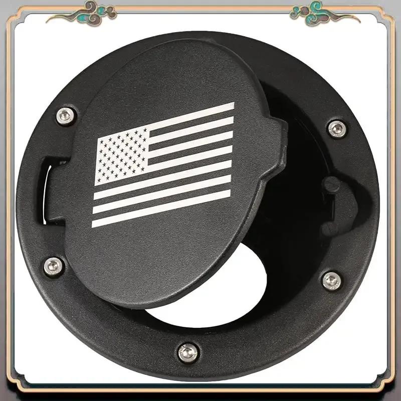 Car Fuel Filler Door Gas Tank Cap Cover Accessories For Jeep Wrangler JK & Unlimited Sport Rubicon Sahara 2007-2017 US Flag