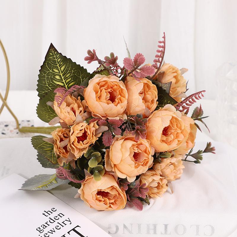 Simulated Peonies, Simulated Flowers, Home Decor Bouquet, Simulated Flowers, Finished Products, Fake Flowers