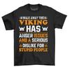 Afaste-se Deste Viking'' Camiseta Engraçada Masculina Feminina Tops - 100% Algodão Fúria Viking! Camiseta engraçada pa