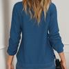 GMXIA Women's Fashion Casual Christmas Print Autumn and Winter Shoulder Print Loose Long Sleeve Round Neck T-shirts and Tops