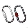 Rock Climbing Carabiner Connector Buckle Screw Locking Hook for Rappelling Traveling Hiking