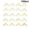 Metal Book Corners 100PCS Anti-Scratch Protective Edge Guards for Scrapbooking Photo Albums Menus DIY Crafts