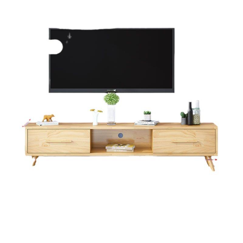 Solid Wood Coffee Table & TV Cabinet Set: Modern Luxury for Small Living Rooms or Bedrooms