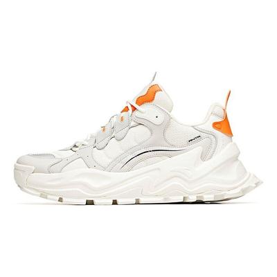 Hot Life Series Wear-Resistant Breathable Low-Top Dad Shoes Men Sneakers White Gray Orange 912028881-1