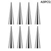10Pcs Baking Cones Stainless Steel Spiral Croissant Tubes Cream Horn Bread Pastry Cake Mold Cookie Dessert Kitchen Baking Tool