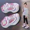 Girls' Single-strap Sports sandals2026New Summer Hollow Mesh Casual Sneakers for Little Girls and Older Children