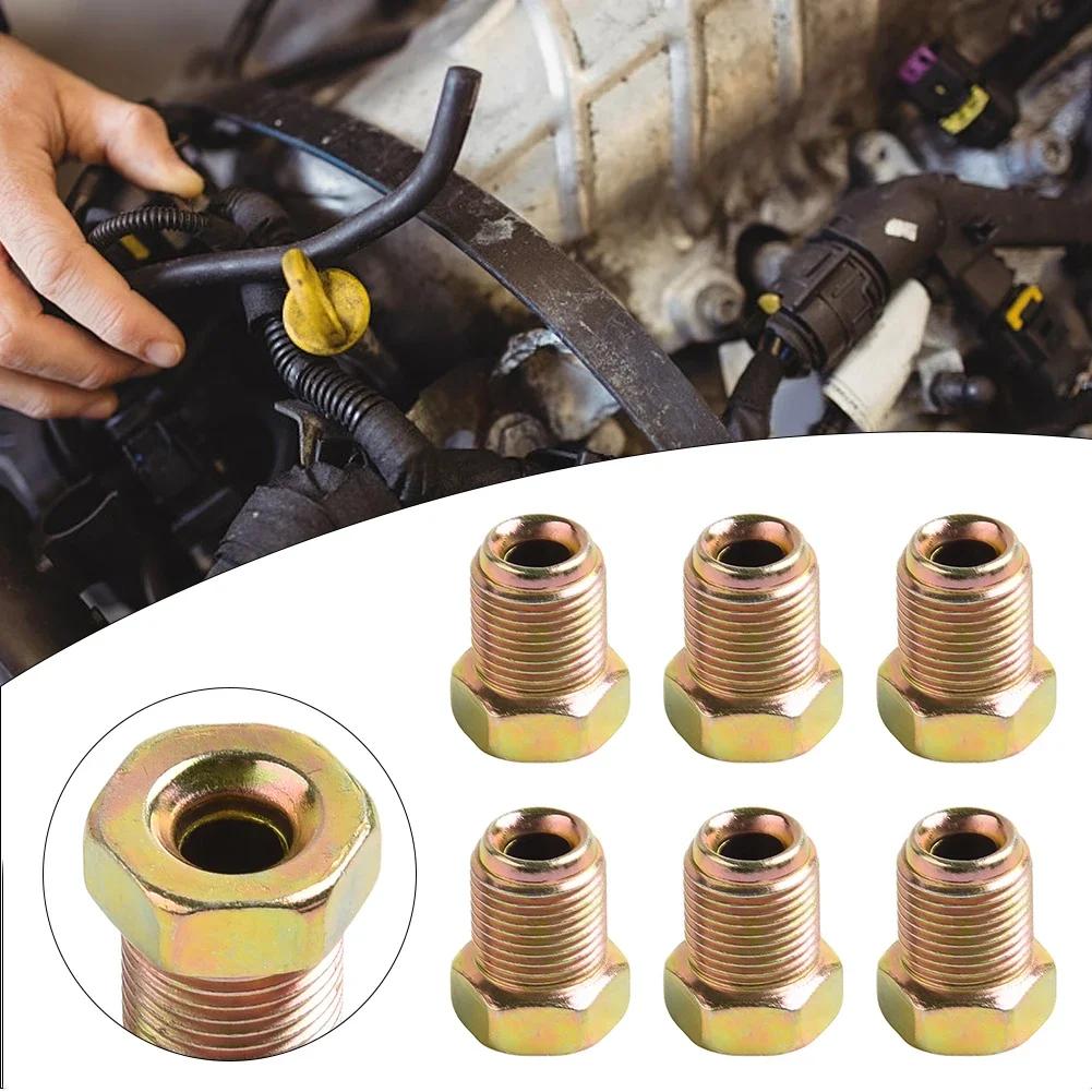 Kits Metric Nuts Brake Pipe Brake Cable Connector Cylinder Fittings M12mm X1mm Unions Master 3/16" Pipe Brand New