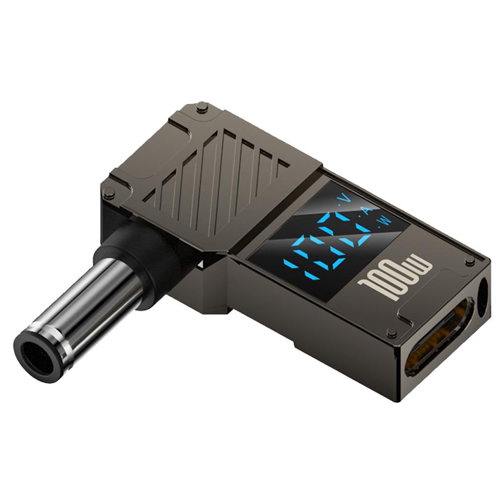 

Адаптер для заряджання ноутбука PD 100 Вт Type-C до DC 6.0x0.6 мм Цифровий дисплей Конвертер для швидкої зарядки As Shown A