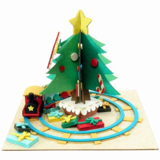 Sankei Miniature Art Mini Christmas Tree Paper Craft MP05-11