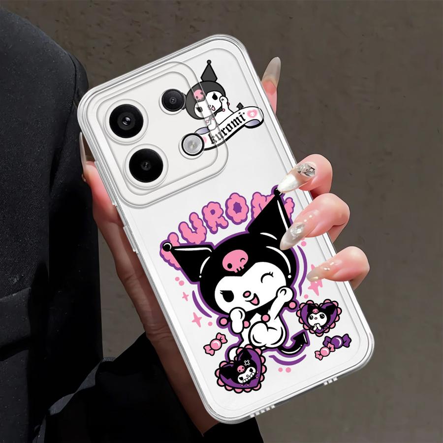 Case for Xiaomi Redmi Note 14 Pro Plus Note 13 A4 14C 10S 9 10 13C 11 12S 11S 12 Soft Phone Cover Cute Kuromi