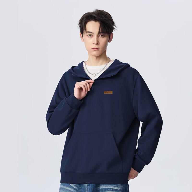Mark Fairwhale Herren-Hoodie mit halbem Reißverschluss