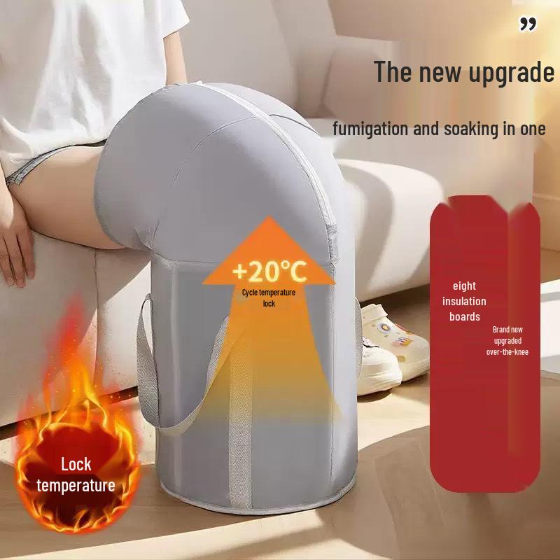 72cm Foldable Foot Bath Bucket for Home and Travel - Over Knee and Calf Use
