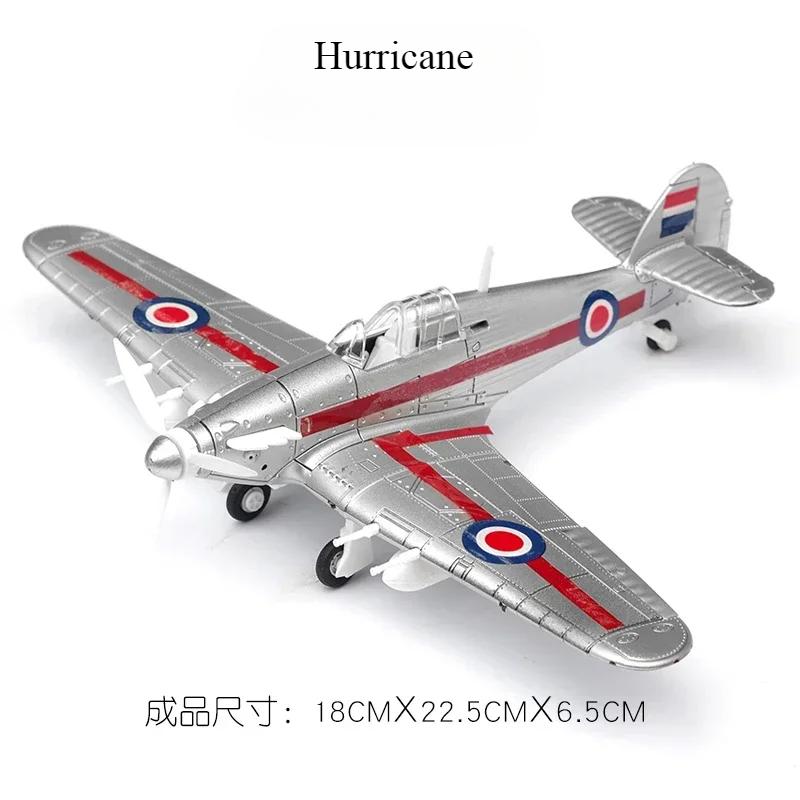 1/48 Seconde Guerre mondiale Américain Corsair Mustang Britannique Spitfire Hurricane Chasseur Allemand BF109 Kit Modèle d'Avion en Plastique à Assembler Jouet