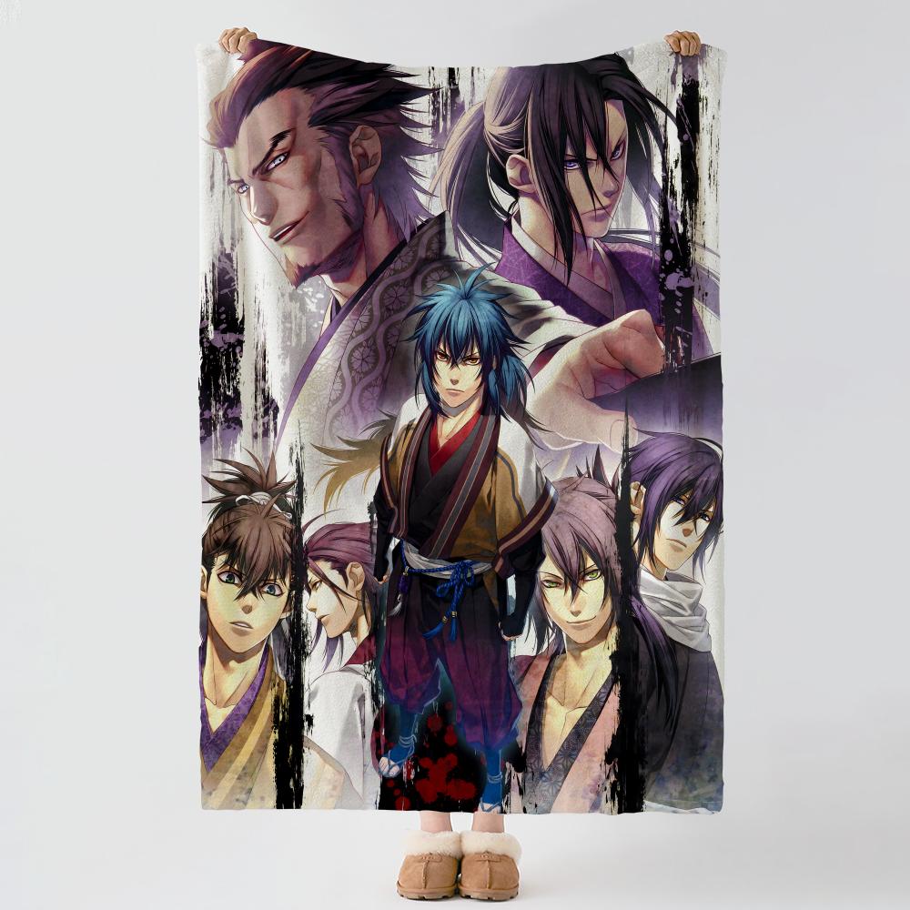 Game H-Hakuoki-I Throw Thick Comfort Flannel Quilt, Multi-scene Use Indoor Outdoor Daily Nap