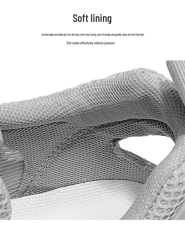 Men's Trendy Breathable Mesh Sneakers - Summer Casual White Hollow Out Shoes