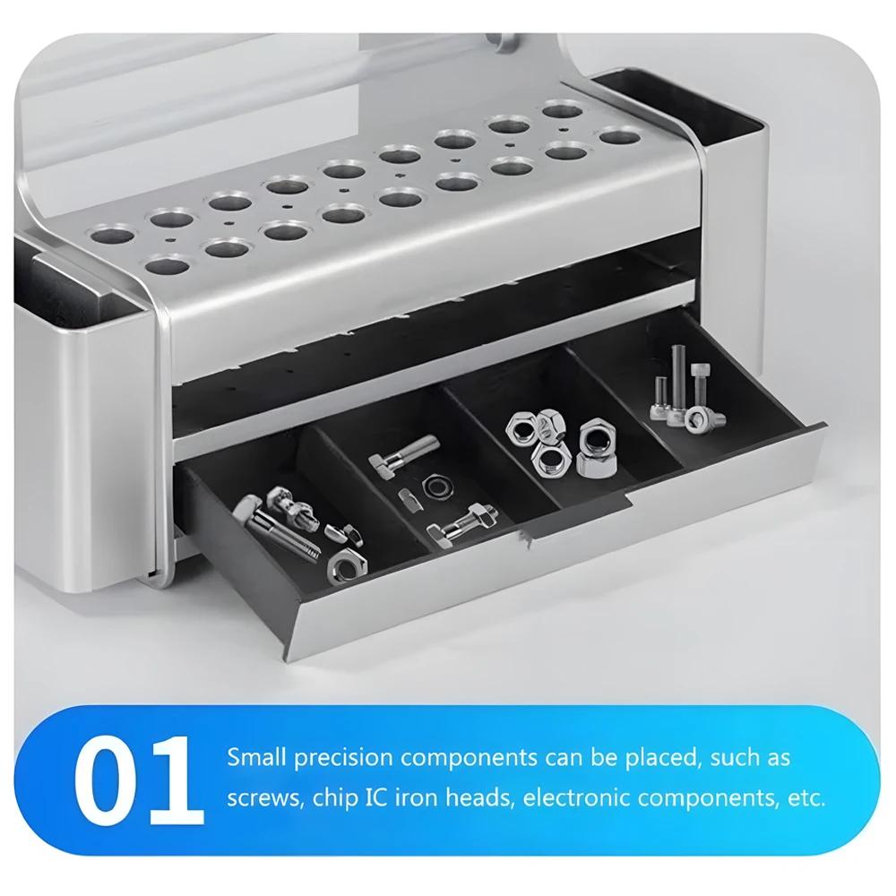 Multifunctional repair tool storage box, sorting parts storage box, screwdriver storage box, desktop storage maintenance tool.