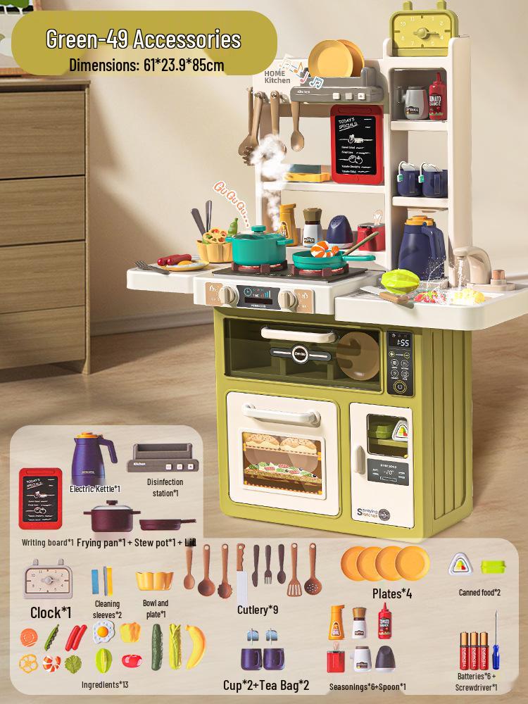 Interactive 85cm Children s Spray Kitchen Toy Set for Role-Playing and Parent-Child Cooking Fun