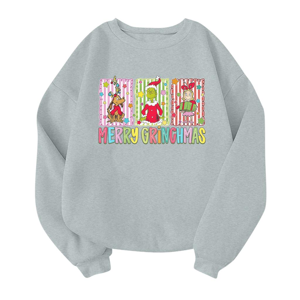 Children's Fashionable Lightweight Long-sleeved Round Neck Pullover With Pockets Printed Pullover